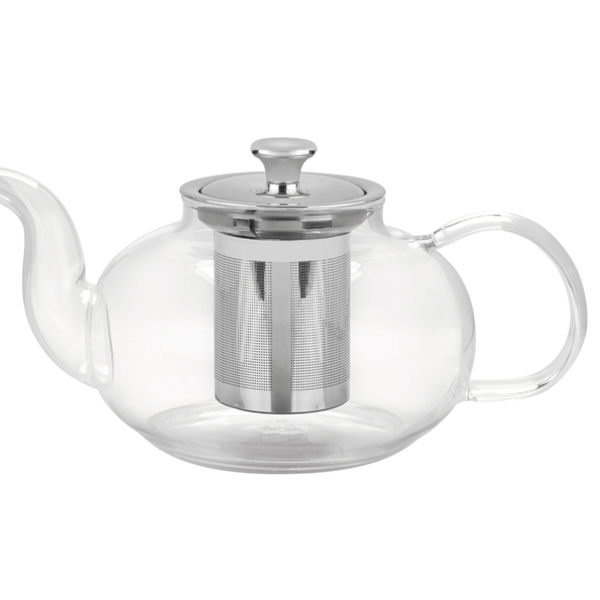 Bule Para Cha Em Vidro E Aco Inox Com Infusor 1 L Tramontina