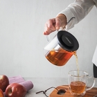 Bule Para Cha Em Vidro E Aco Inox Com Infusor 900 Ml Tramonti