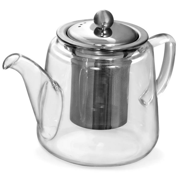 Bule Para Cha Vidro Borossilicato Com Infusor 600ml Mimo Styl