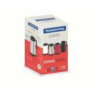 Bule Termico Exata Em Aco Inox Grafite Sem Infusor 500ml