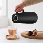 Bule Termico Exata Em Polipropileno Preto Com Ampola De Vidro