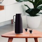 Bule Termico Exata Em Polipropileno Preto Com Ampola De Vidro