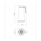 Bule Térmico Exata Preta Inox 1l - Tramontina