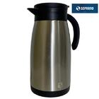 Bule Térmico Soprano 1 Litro Aço Inox Com Gatilho Prateado