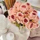 Buquê De Flores X7 Rosa Permanente