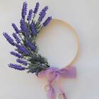 Buquê Floral De Lavanda Lilás Artificial 5 Unidades Ideal Par