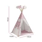 Cabana Infantil Casinha Com Janelinha E Led- Branco/rosa