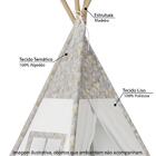 Cabana Infantil Mundo Mágico Com Janelinha E Led- Off White