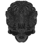 Cabeça Crânio Caveira Mexicana Flores Para Decoração - Artbox