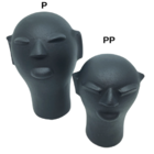 Cabeça em Cerâmica PP Preta - Cida Lima