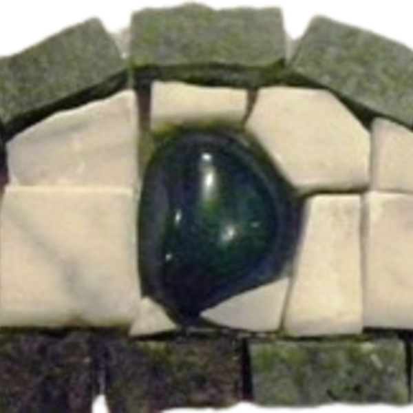 Cabeçalho De Número Em Mosaico - 7x20cm