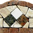 Cabeçalho De Numero Em Mosaico - 7x20cm