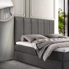 Cabeceira 1,40cm Casal Estofada Wa Quarto Cinza Decoração