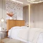 Cabeceira 1,60 Cama Casal Queen Painel Ripado Mdf Box Cores N