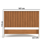 Cabeceira 1,60 Cama Casal Queen Painel Ripado Mdf Box Cores O