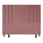 Cabeceira 100 Cm Suede Cama Box Solteiro Frame Estofada Rose