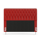 Cabeceira 195 King A-020 Couro Artificial Vermelho