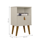 Cabeceira 1.4 E Mesas De Cabeceira Brank Off White