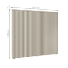 Cabeceira 1.6 Aston Ripado Off White