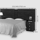 Cabeceira Ágata Box Casal Regulável Branco