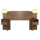 Cabeceira Ajustável Casal/queen Com Mesa Oslo Espresso Móveis