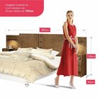 Cabeceira Ajustável Casal Queen Diamante Com 2 Mesa De Cabece