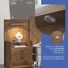 Cabeceira Ajustável Casal Queen Diamante Com 2 Mesa De Cabece