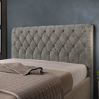 Cabeceira Alaska 195 Cm Casal King Size Para Cama Box Suede A