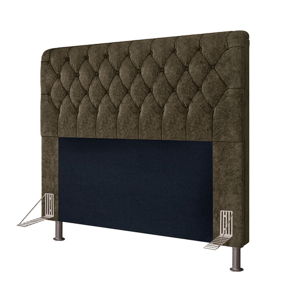 Cabeceira Alaska 195 Cm Casal King Size Para Cama Box Suede A