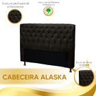Cabeceira Alaska 195 Cm Casal Para Cama Box Suede Animaleh -