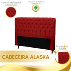 Cabeceira Alaska 195 Cm Casal Para Cama Box Suede Animaleh -