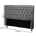 Cabeceira Alaska Casal 140 Cm Para Cama Box Suede Animaleh -