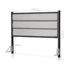 Cabeceira Almofada Casal Sheep Preto Chumbo