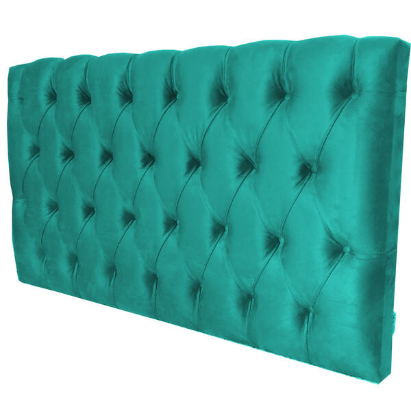 Cabeceira Almofadada Luna Diamond Suede 140 X 80 X 12 Rbl