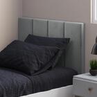 Cabeceira Almofadada Solteiro 0.9 Young Sued Cinza