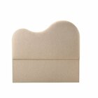 Cabeceira Amalfi Casal 155 X 147 Cm Bouclê Bege Mescla