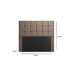 Cabeceira Amazon Solteiro Veludo Marrom 90cm Bnn Decor