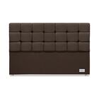 Cabeceira Amur Veluto Marrom King (12x188x125) - Revestida Em