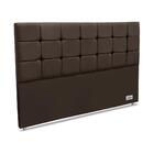 Cabeceira Amur Veluto Marrom King (12x188x125) - Revestida Em