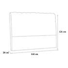 Cabeceira Ana Casal Quenn 1 60 Suede Preto - Montanaris Decor