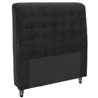 Cabeceira Ana Casal Quenn 1 60 Suede Preto - Montanaris Decor