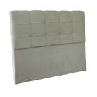 Cabeceira Ana Luisa 140 Cm Casal Suede Veludo Bege