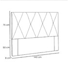 Cabeceira Aquilla 140 Cm Casal