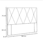 Cabeceira Aquilla 195 Cm King
