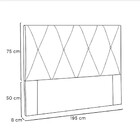 Cabeceira Aquilla 195 Cm King