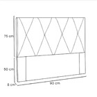 Cabeceira Aquilla 90 Cm Solteiro