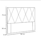 Cabeceira Aquilla 90 Cm Solteiro