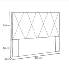 Cabeceira Aquilla 90 Cm Solteiro