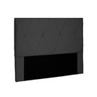 Cabeceira Aquilla Para Cama Box Casal 140 Cm Suede Preto S04