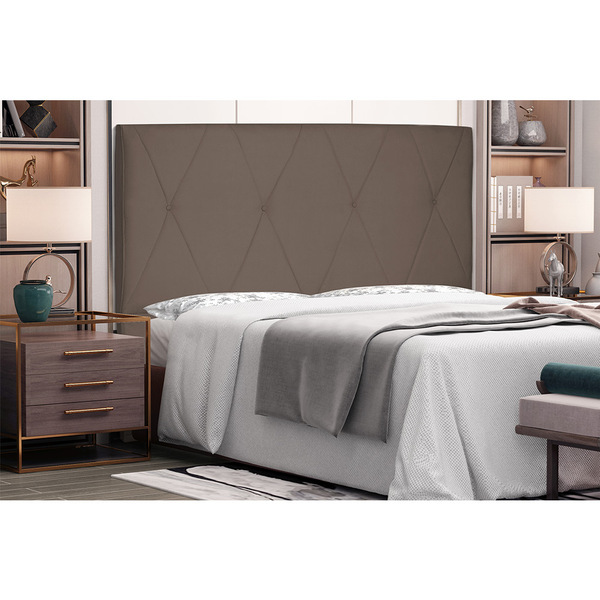 Cabeceira Aquilla Para Cama Box Solteiro 90 Cm Suede S04 - D'